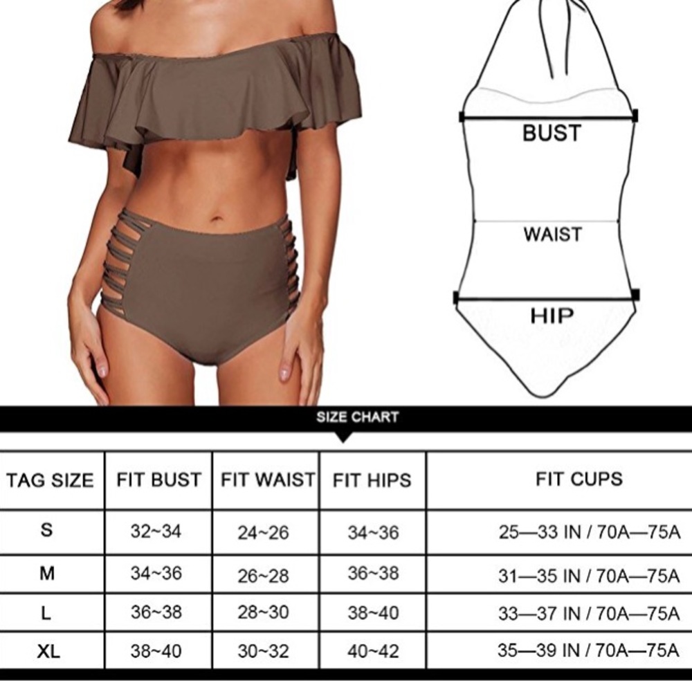 Best Seller! Sexy Strappy Bikini in Coffee - Picture 4 of 5